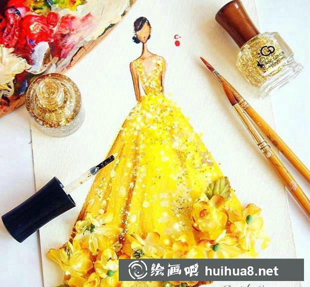 Chan Clayrene 服裝畫作展示