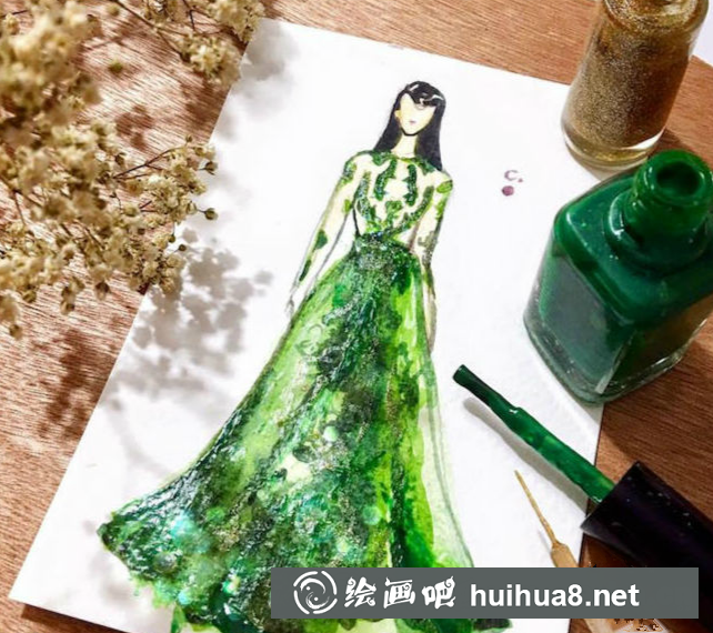 Chan Clayrene 服裝畫作展示