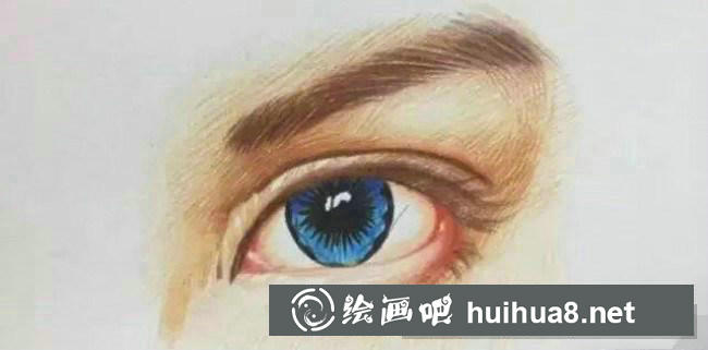 彩鉛畫眼睛色彩