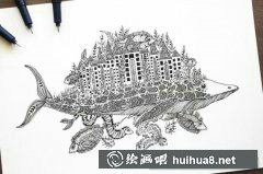 針管筆繪藝術佳作品鑒