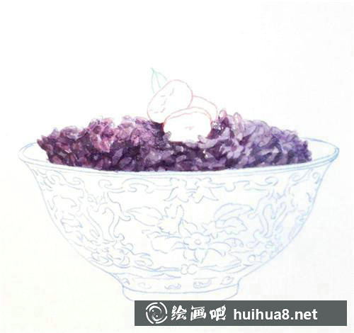 烏米飯受光面上色