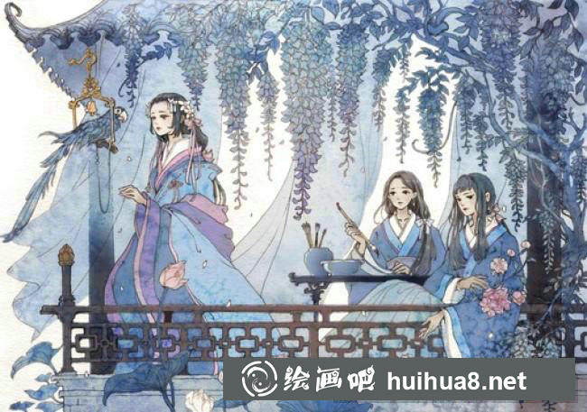 古風(fēng)美女插畫5