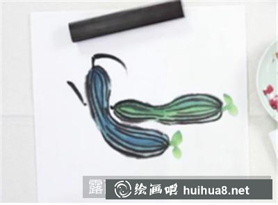 絲瓜繪制步驟3