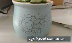 丙烯顏料畫小花盆教程
