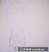 插畫教程乘熱氣球兔子