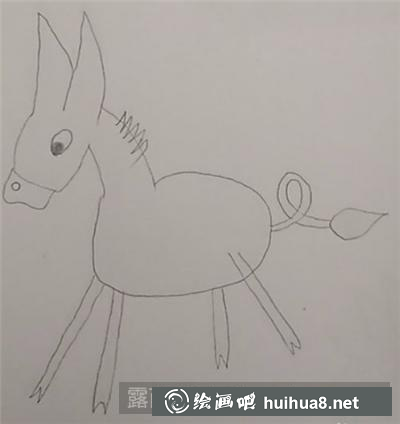 小毛驢身體繪制步驟5