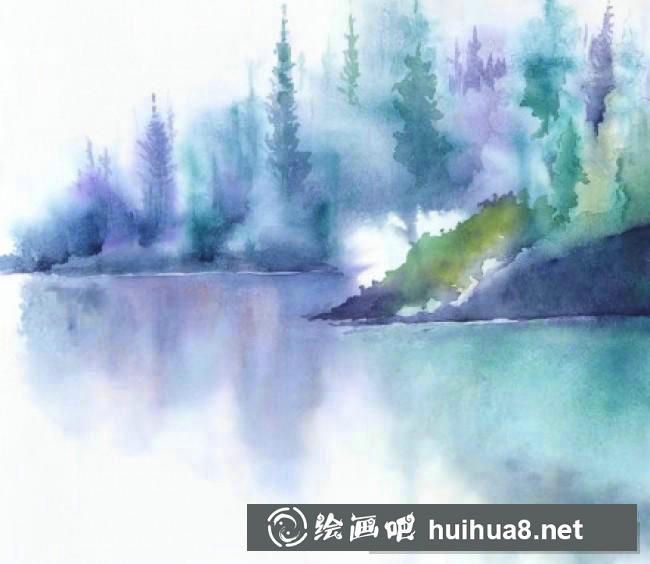 水彩畫(huà)風(fēng)景6