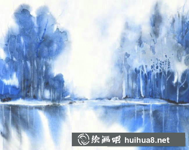 水彩畫(huà)風(fēng)景9