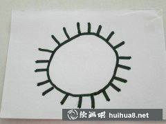 兒童畫太陽多樣風(fēng)格