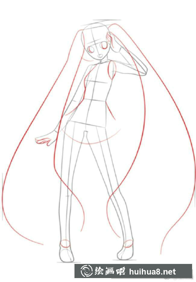 初音未來(lái)線稿6