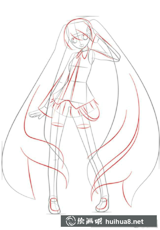 初音未來(lái)線稿7