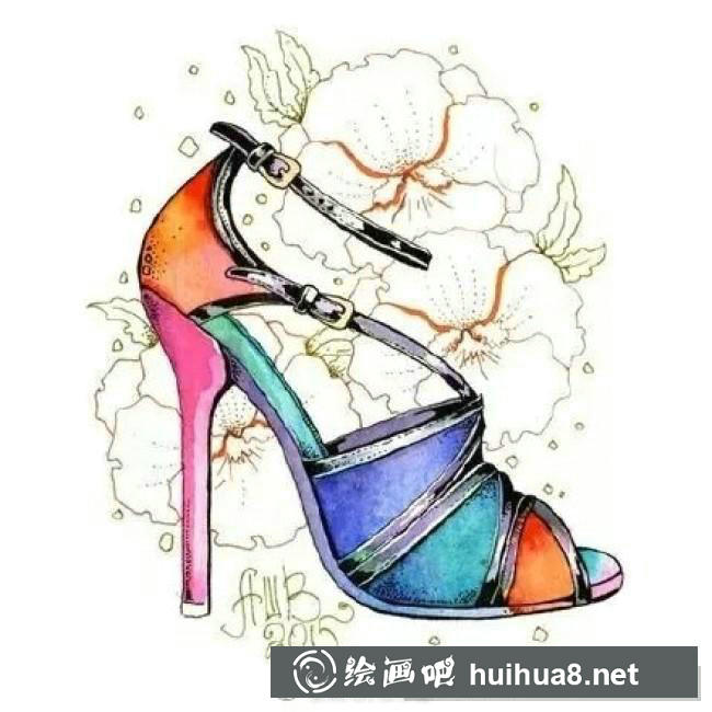 高跟鞋插畫(huà)1