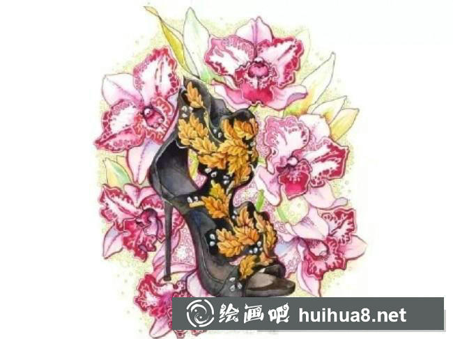 高跟鞋插畫(huà)3