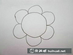 太陽花兒童畫法教程