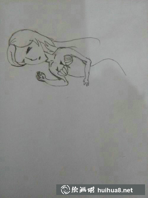 美人魚胸部和臀部