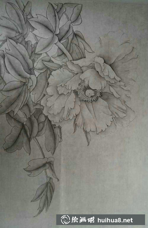 渲染牡丹