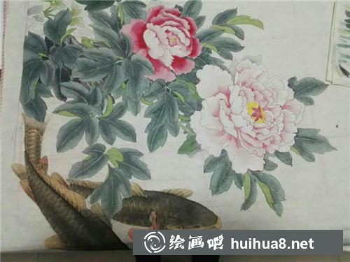 7 花青+墨分染葉子