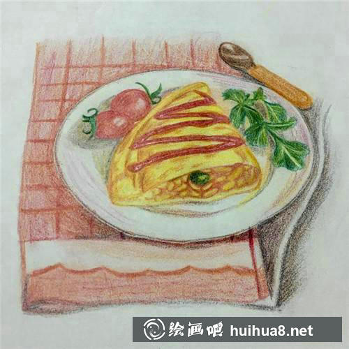 蛋包飯繪畫(huà)步驟5