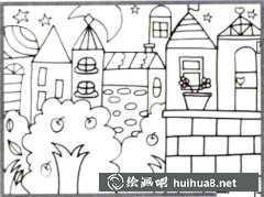 夢幻夜空兒童繪畫教學(xué)