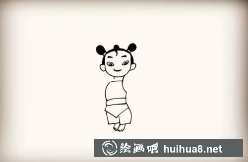哪吒褲子和腳丫繪制步驟