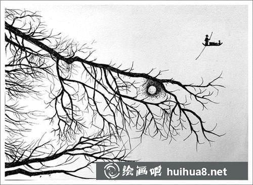 鋼筆畫繪制步驟7