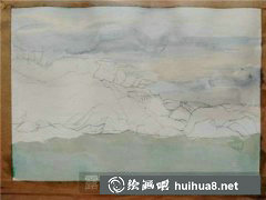 水彩海邊風景畫法教程