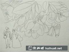 海棠花下插畫教學(xué)