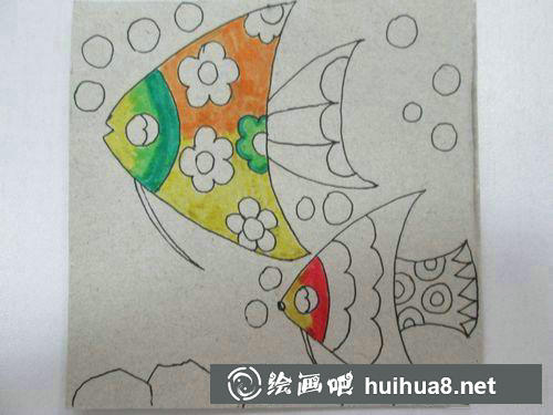 上色