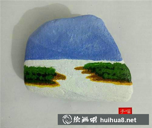 櫻花樹(shù)丙烯畫(huà)步驟3