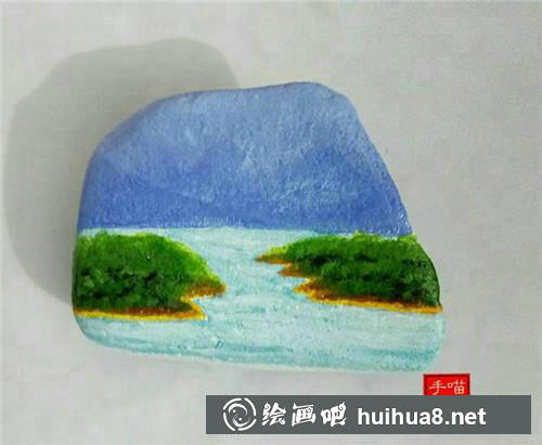 櫻花樹(shù)丙烯畫(huà)步驟4