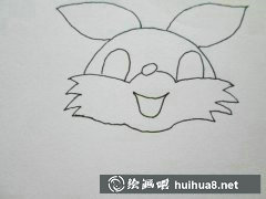 兔子簡筆畫教程可愛步驟