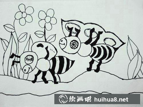 田野上的花草葉子