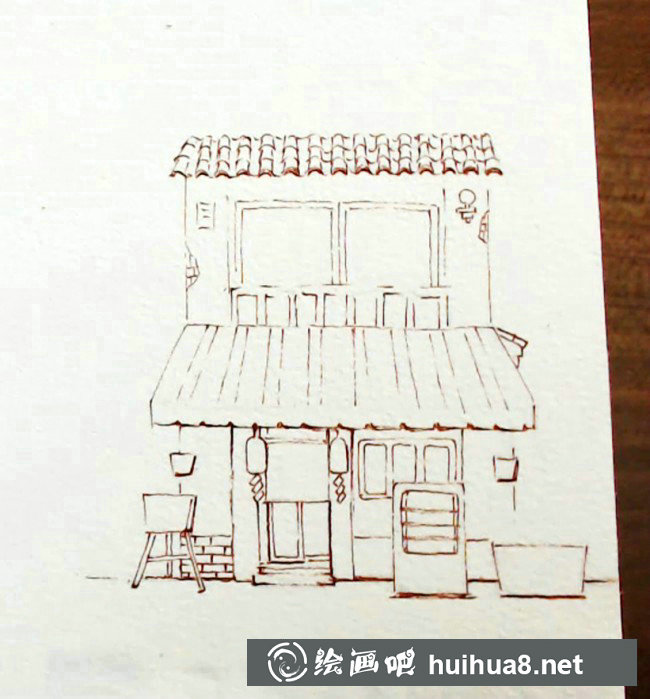 【小房子水彩小插畫】簡單可愛的水彩插畫小房子手繪教程_www.youyix.com
