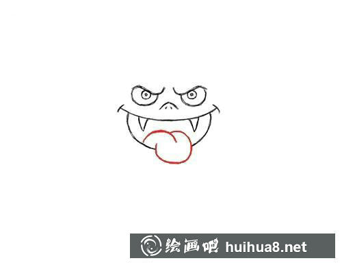 卡通海豚繪畫步驟3