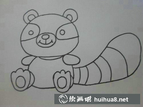 小浣熊勾線完成