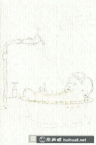 寶寶夏日避暑插畫