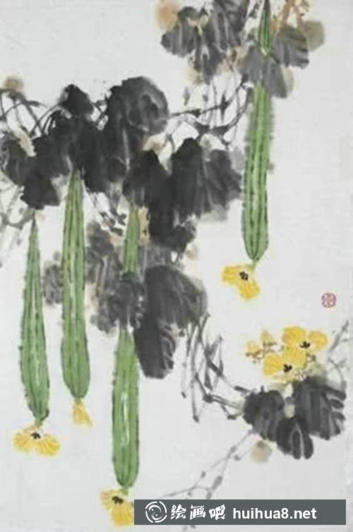 絲瓜范圖畫法細(xì)節(jié)