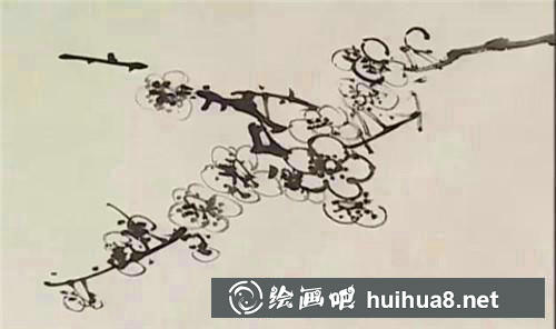 梅花枝干繪制