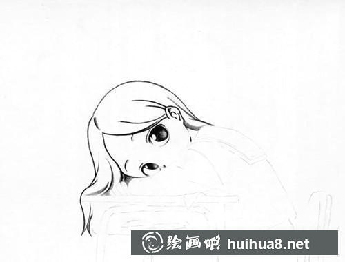 刻畫眼睛和頭發(fā)