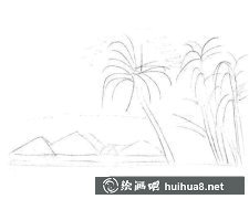 椰子樹繪畫教程步驟