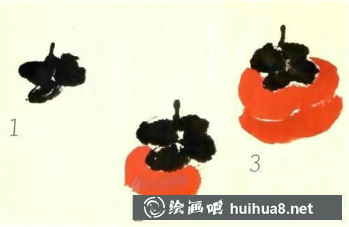 柿子畫法
