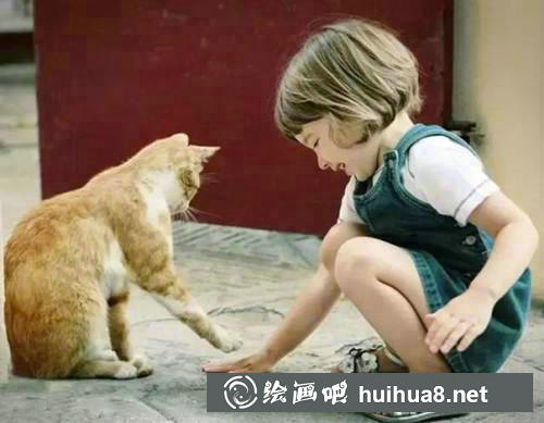 女孩與貓咪