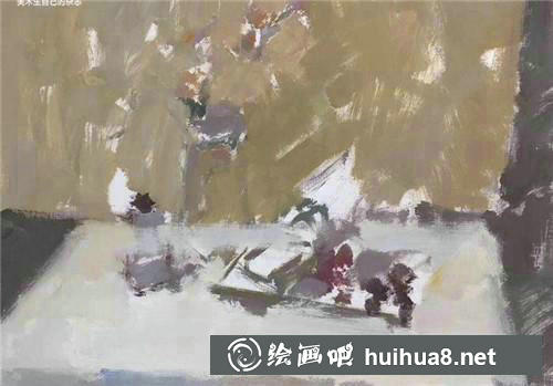水粉畫靜物步驟一