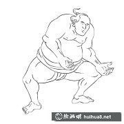 相撲手簡筆畫步驟圖解大全