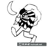 夜晚小偷人物簡筆畫步驟圖解