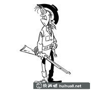 瘦子獵人簡筆畫步驟圖解大全