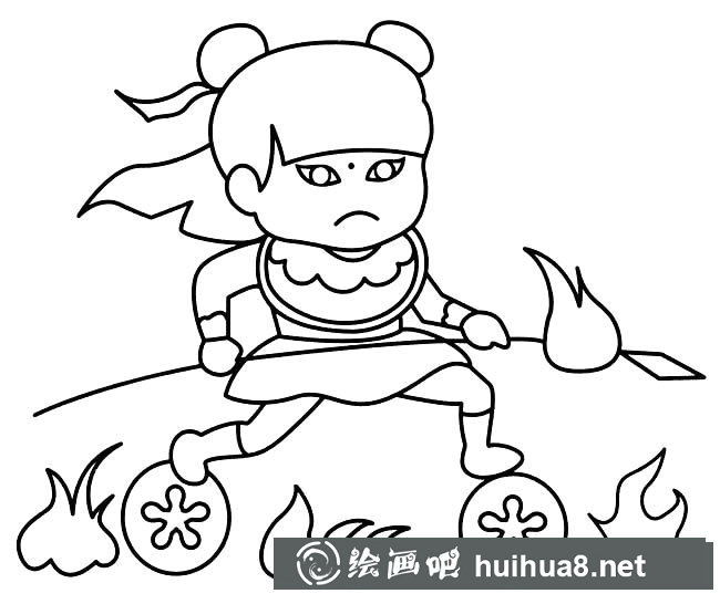 哪吒人物簡(jiǎn)筆畫步驟圖片大全