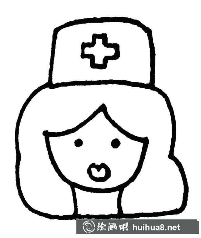 護(hù)士頭像人物簡(jiǎn)筆畫步驟圖片大全