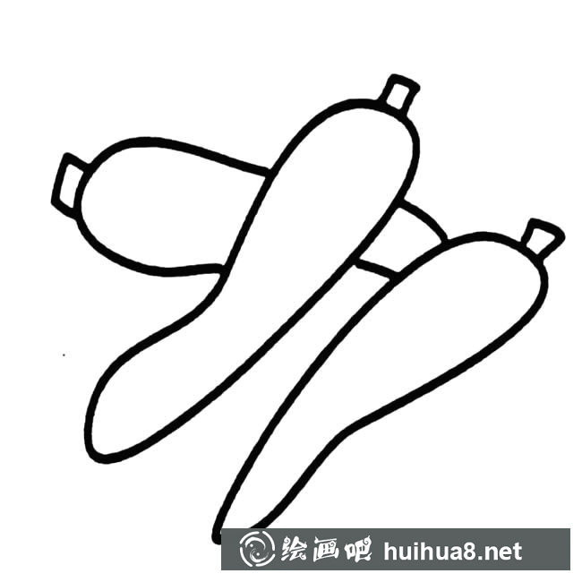 青辣椒蔬菜簡筆畫步驟圖片大全