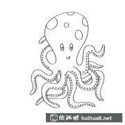章魚簡筆畫步驟圖解大全